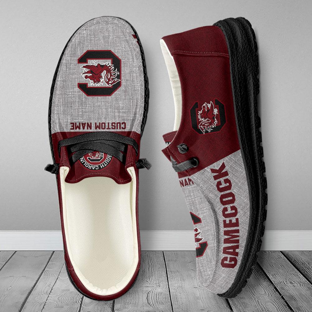 South Carolina Gamecocks Personalized Hey Dude Shoes