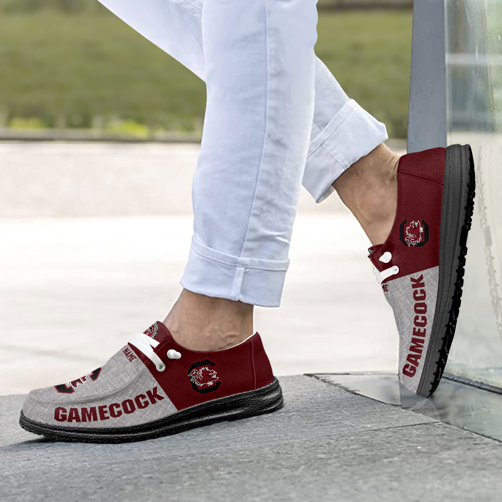 South Carolina Gamecocks Personalized Hey Dude Shoes