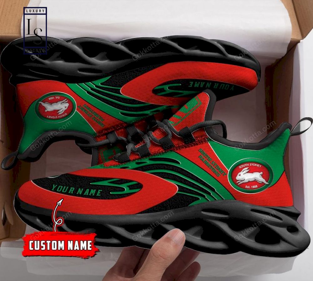 South Sydney Rabbitohs NRL Personalized Max Soul Shoes