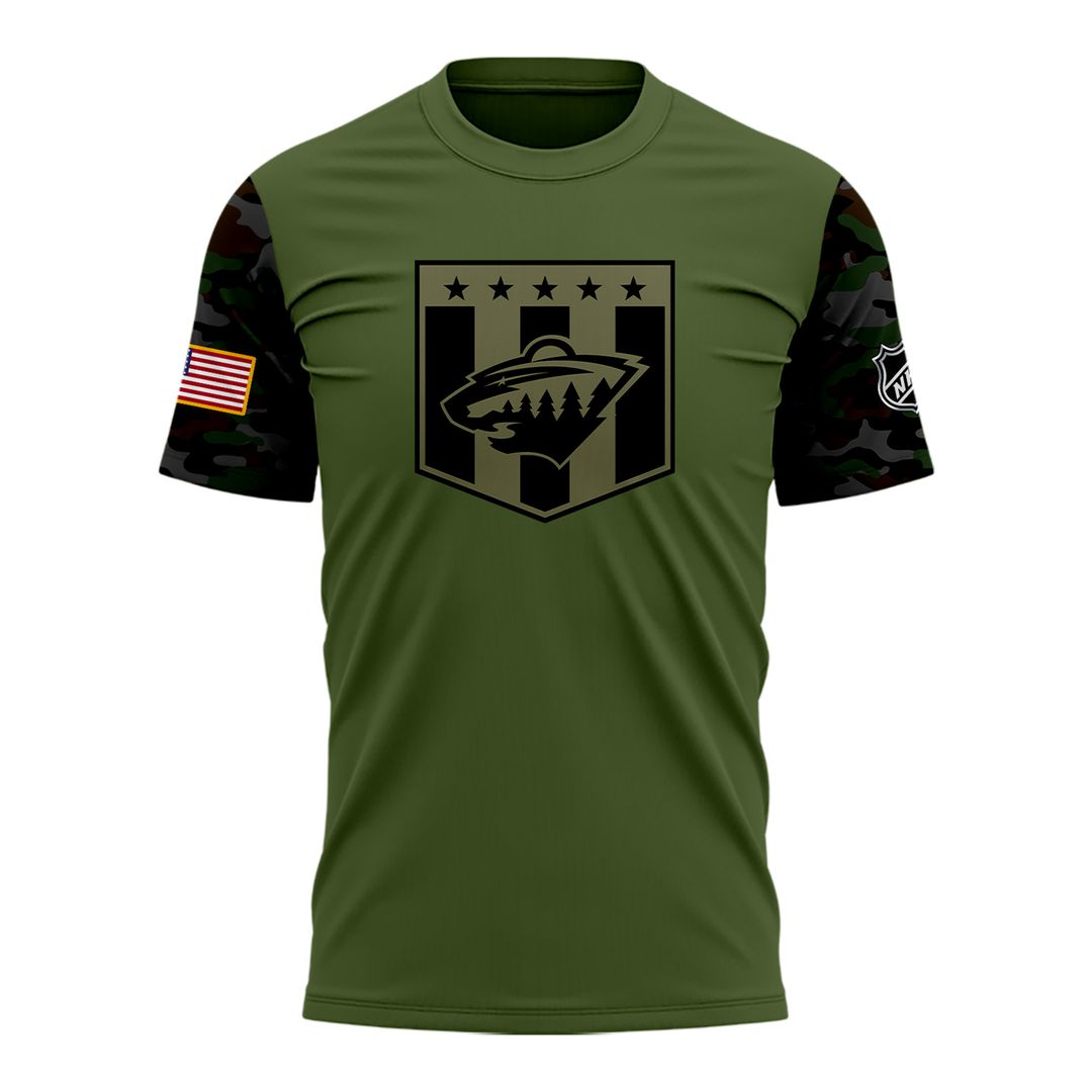 Special Military Apreciation NHL Minnesota Wild T Shirt