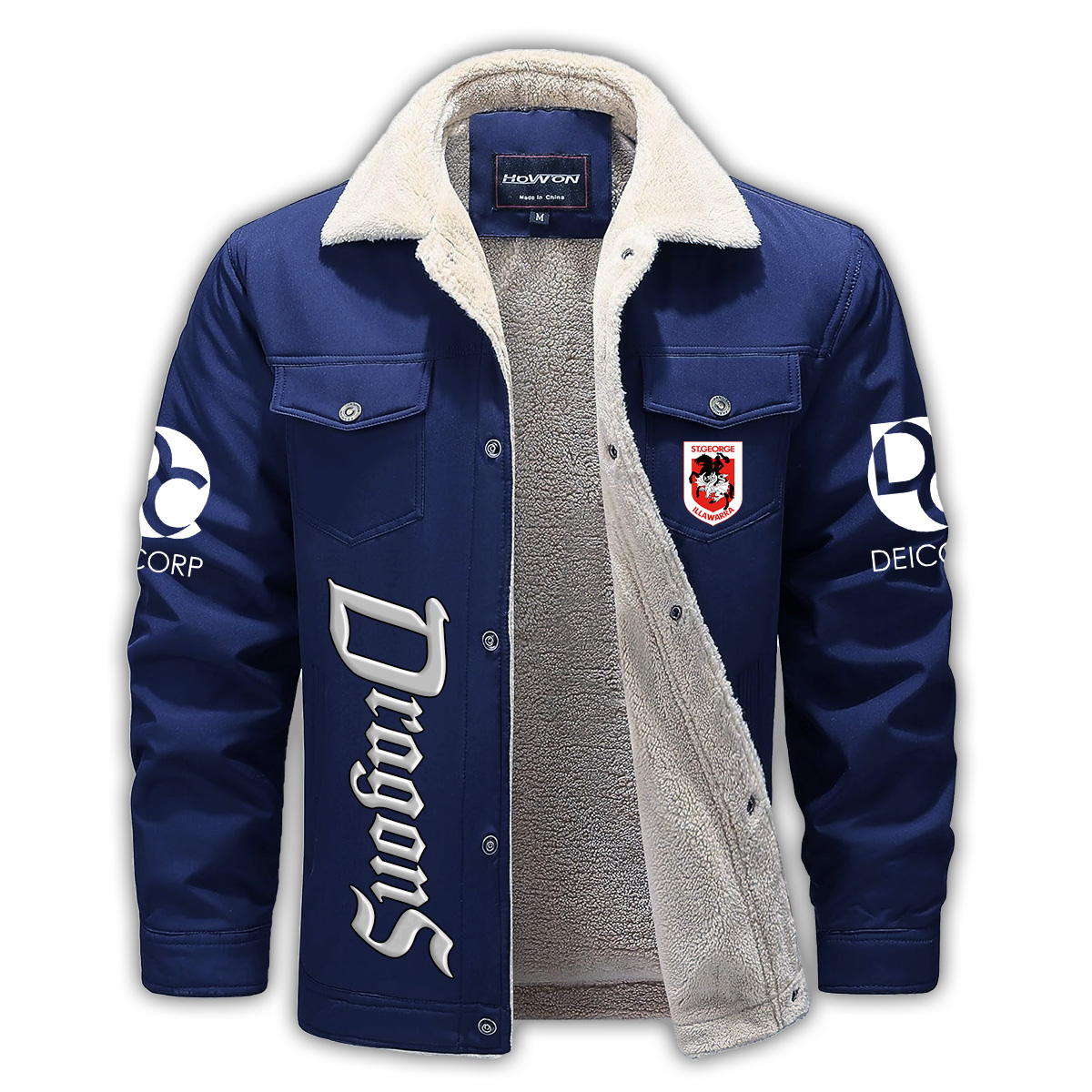 St George Illawarra Dragons Fleece Casual Jacket