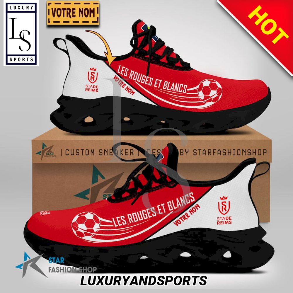 Stade de Reims Ligue 1 Custom Name Max Soul Shoes