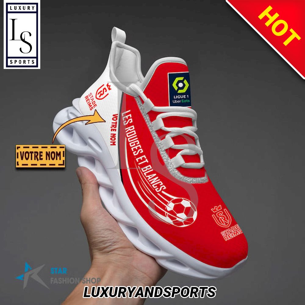 Stade de Reims Ligue 1 Custom Name Max Soul Shoes