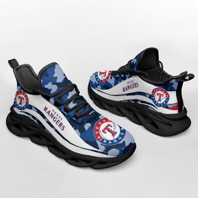 StockteeTexas Rangers Camo Pattern Max Soul Shoes NEW019760
