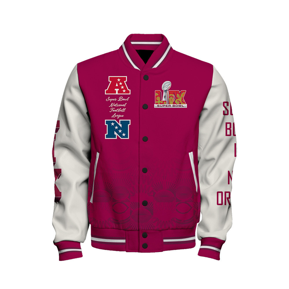 Super Bowl LIX National Football League New Orleans Varsity Jacket