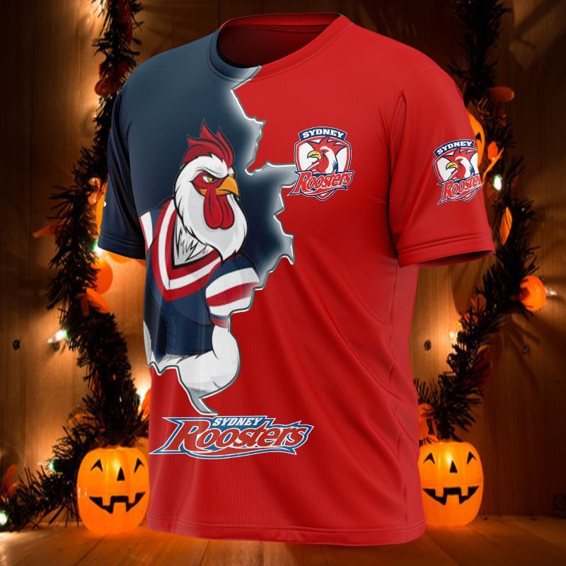 Sydney Roosters Printing T-Shirt, Polo, Hoodie, Zip, Bomber 2384
