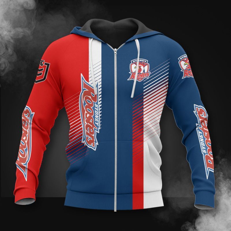 Sydney Roosters Printing T-Shirt, Polo, Hoodie, Zip, Bomber 3222