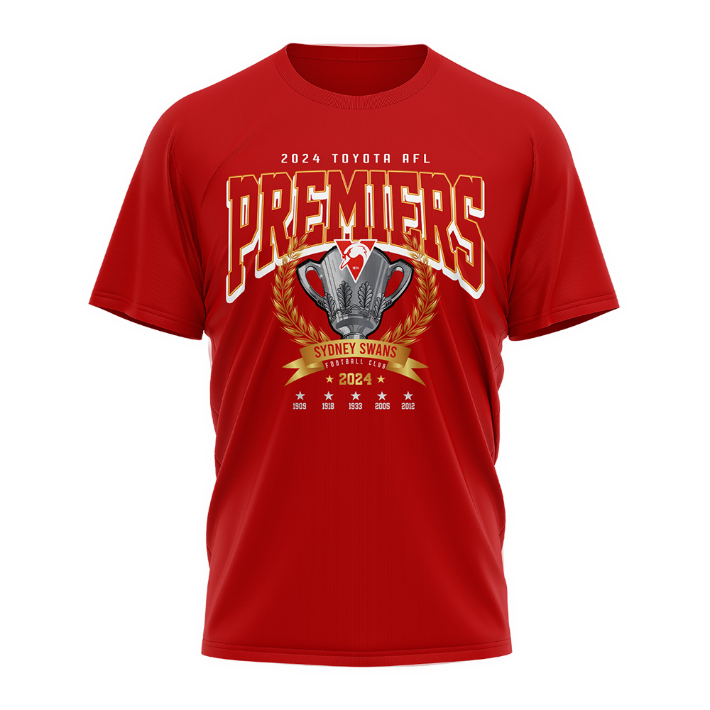 Sydney Swans Premiers Tshirt Version 3