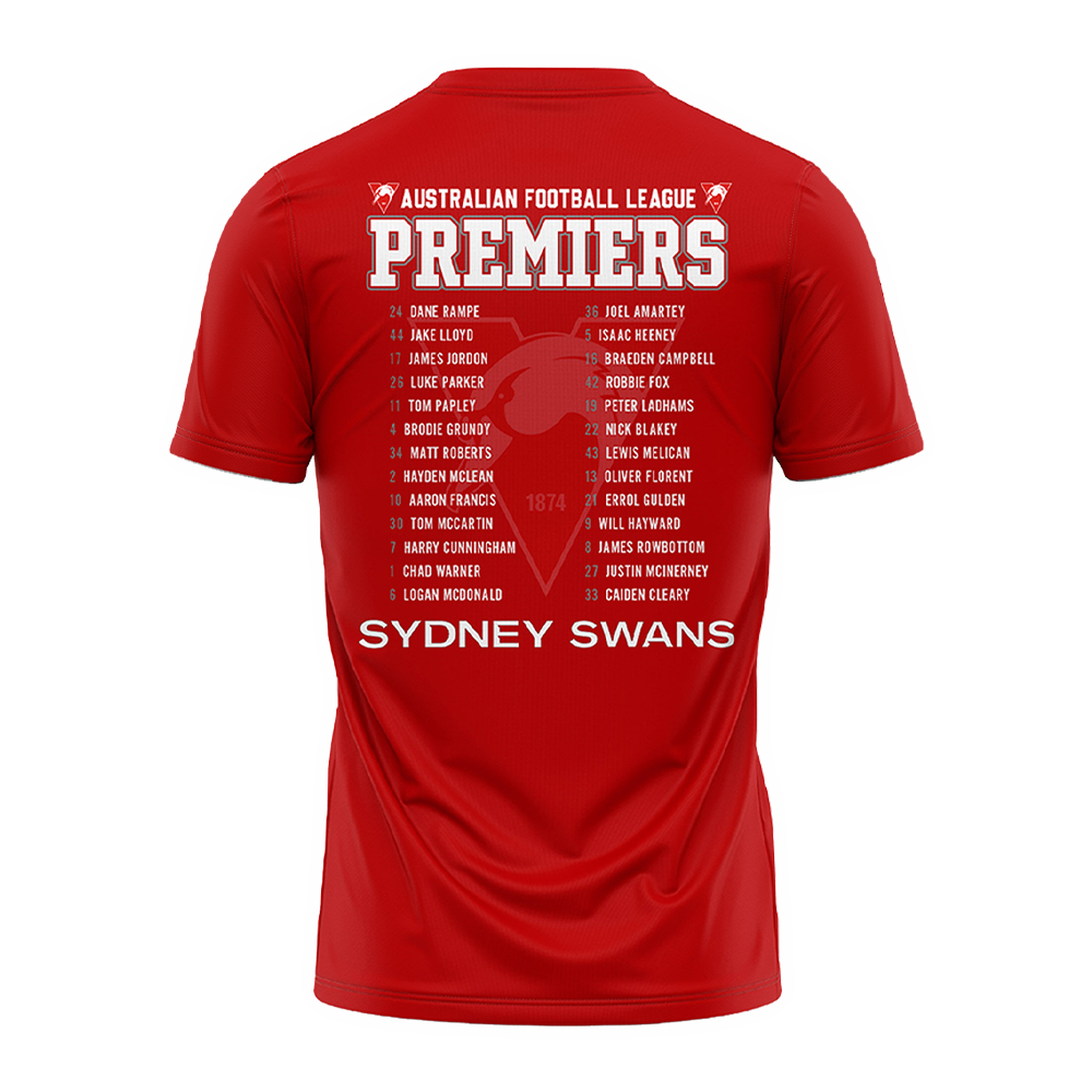 Sydney Swans Premiers Tshirt Version 3
