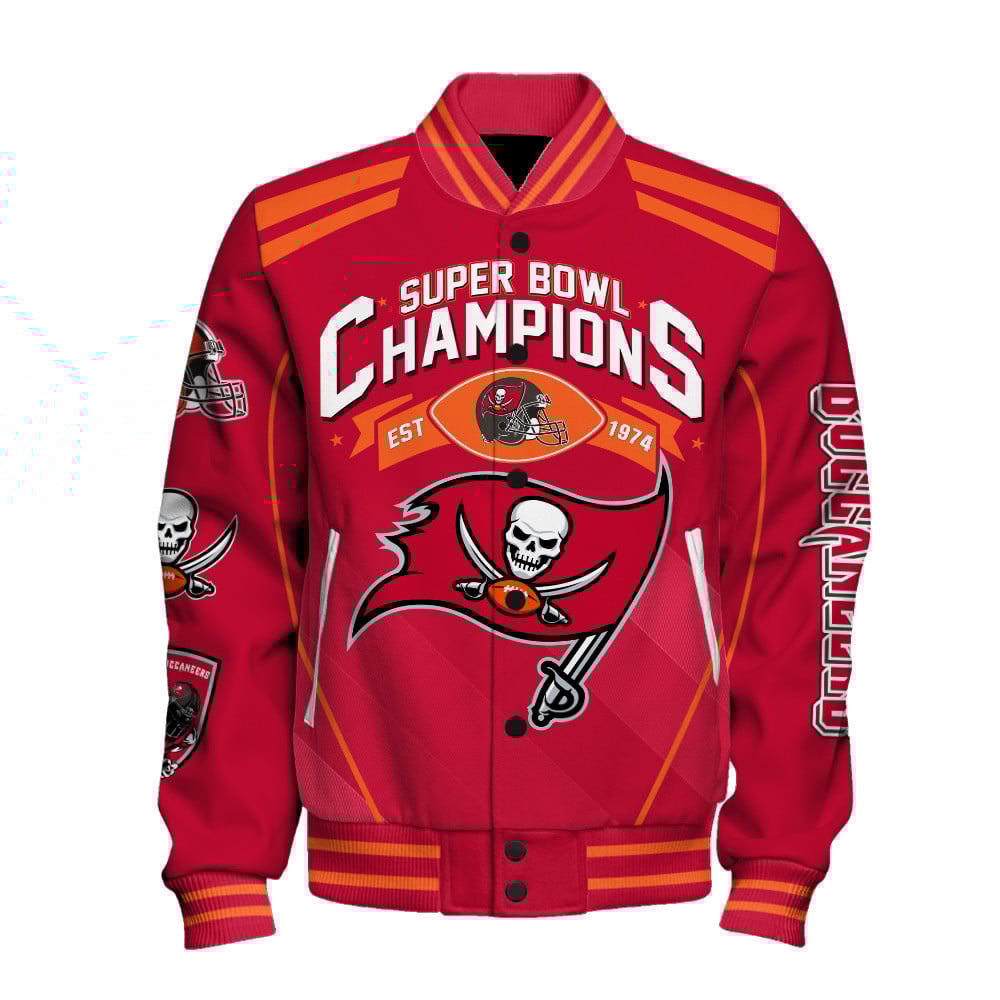 Tampa Bay Buccaneers 3X Super Bowl Champions Varsity Jacket