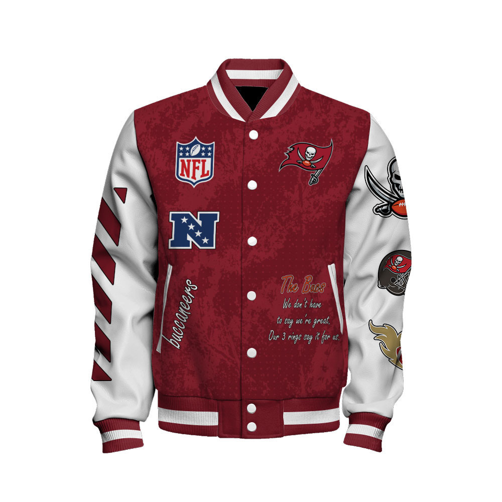 Tampa Bay Buccaneers 3X Super Bowl LIX Champions Winning Spirit Varsity Jacket