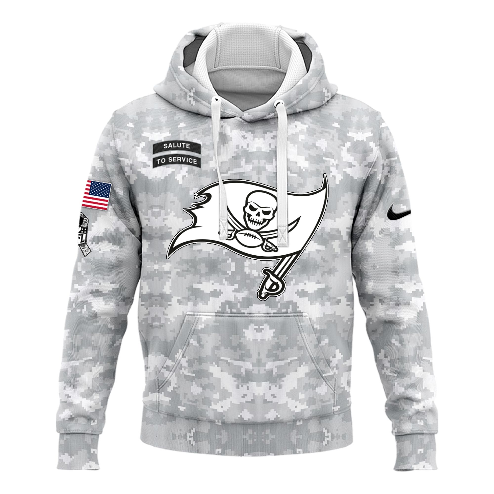 Tampa Bay Buccaneers Hoodie Camo Salute to Service Club