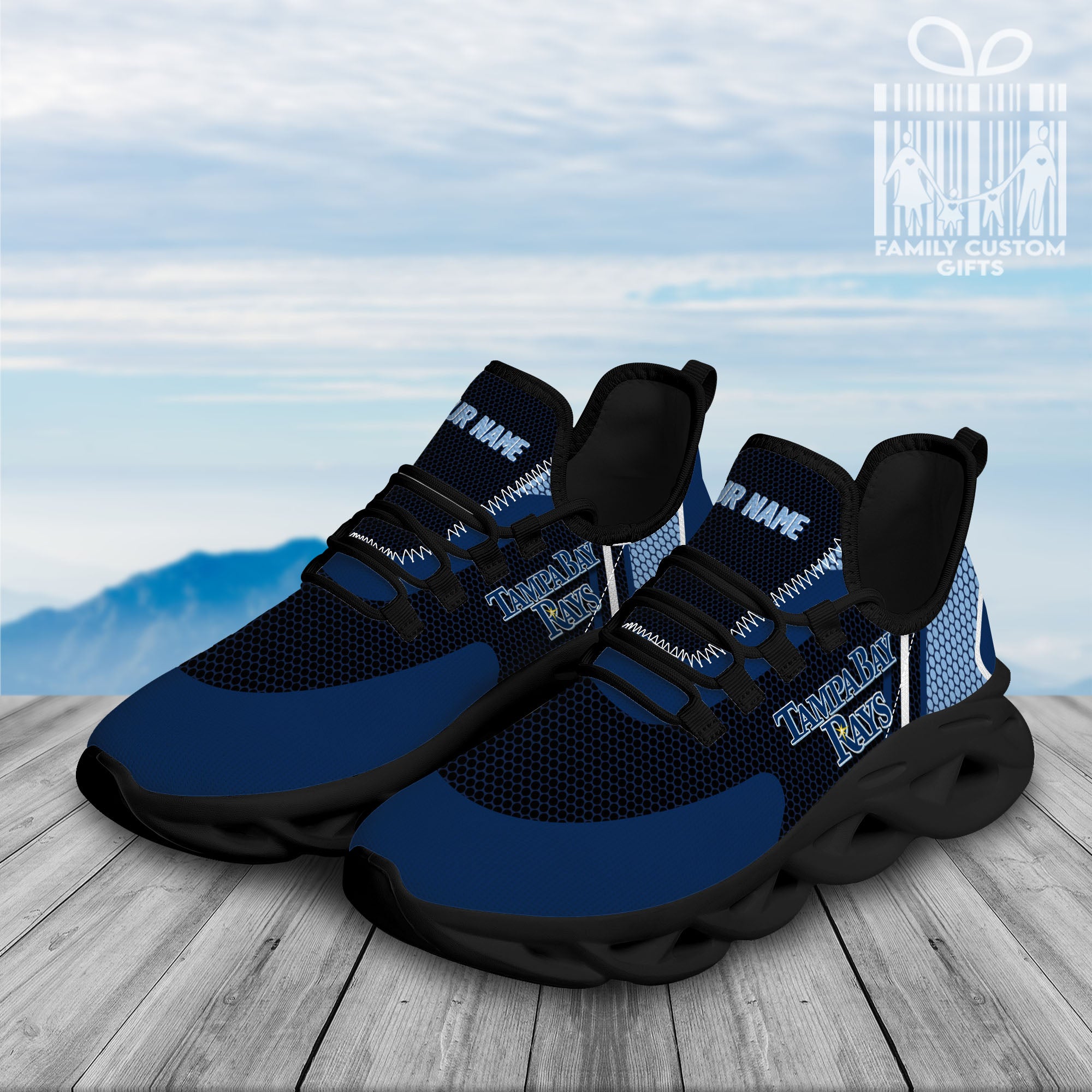 Tampa Bay Rays Custom Baseball Personalized Max Soul Sneakers Running Sport Shoes for Men Women