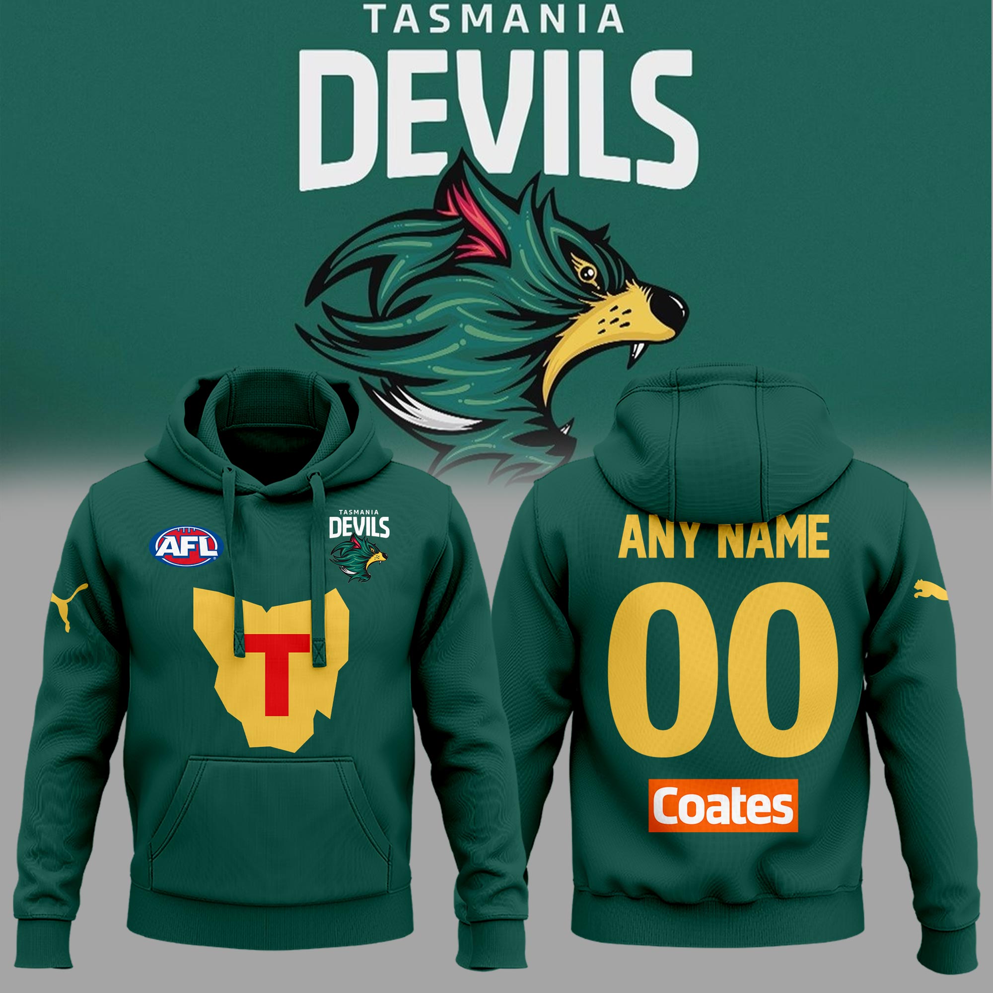Tasmania Devils AFL – Hoodie Joggers 2024