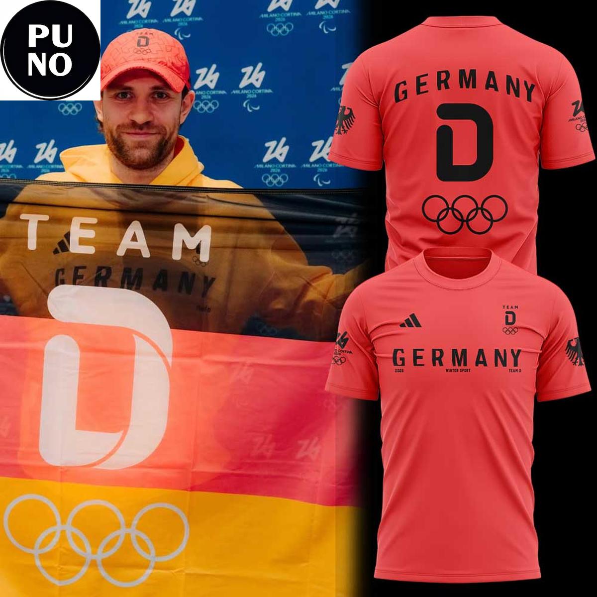 Team Deutschland Germany Winter Olympics Milano Cortina 2026 Hoodie T-Shirt