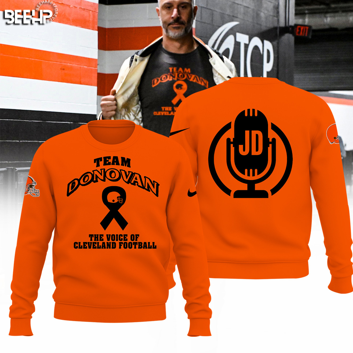 Team Donovan The Voice Of Cleveland Football Shirt