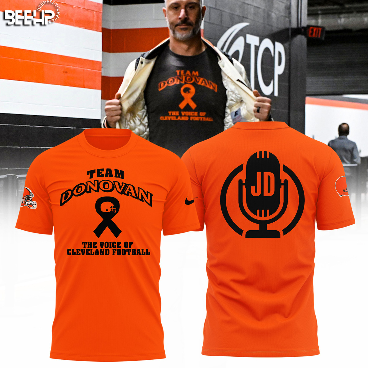 Team Donovan The Voice Of Cleveland Football Shirt