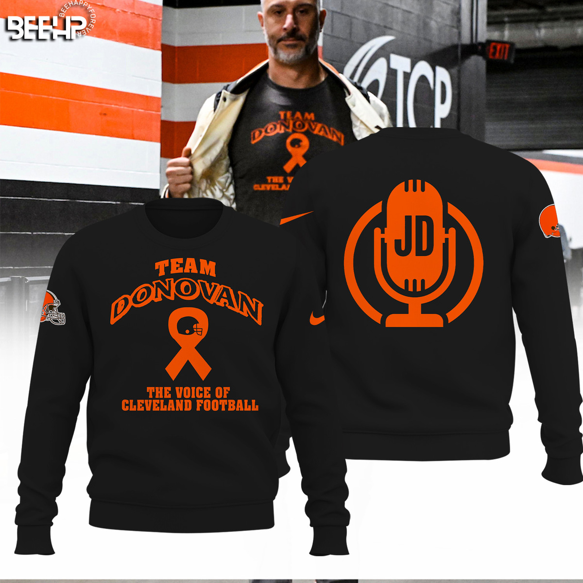 Team Donovan The Voice Of Cleveland Football Shirt