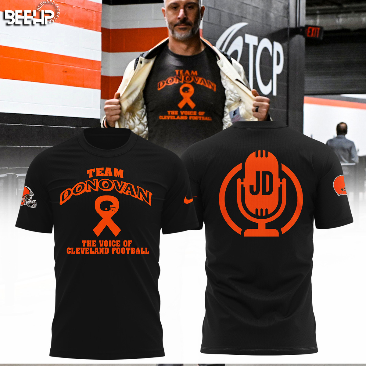 Team Donovan The Voice Of Cleveland Football Shirt