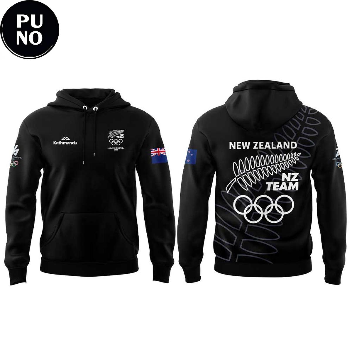 Team New Zealand 2026 Winter Olympics Milano Cortina Hoodie
