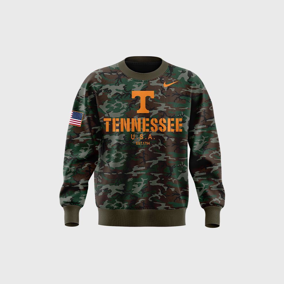 Tennessee Football Camo Salute to Service Sweatshirt