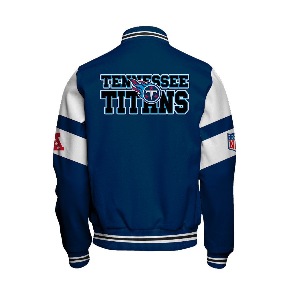 Tennessee Titans American Football Conference Unisex Varsity Jacket V11