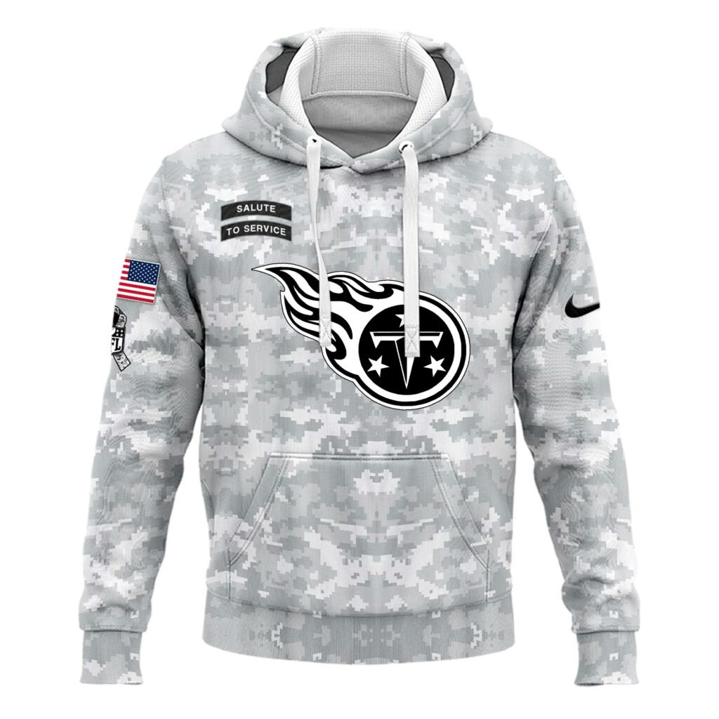 Tennessee Titans Arctic Camo Salute to Service Club Hoodie Edition
