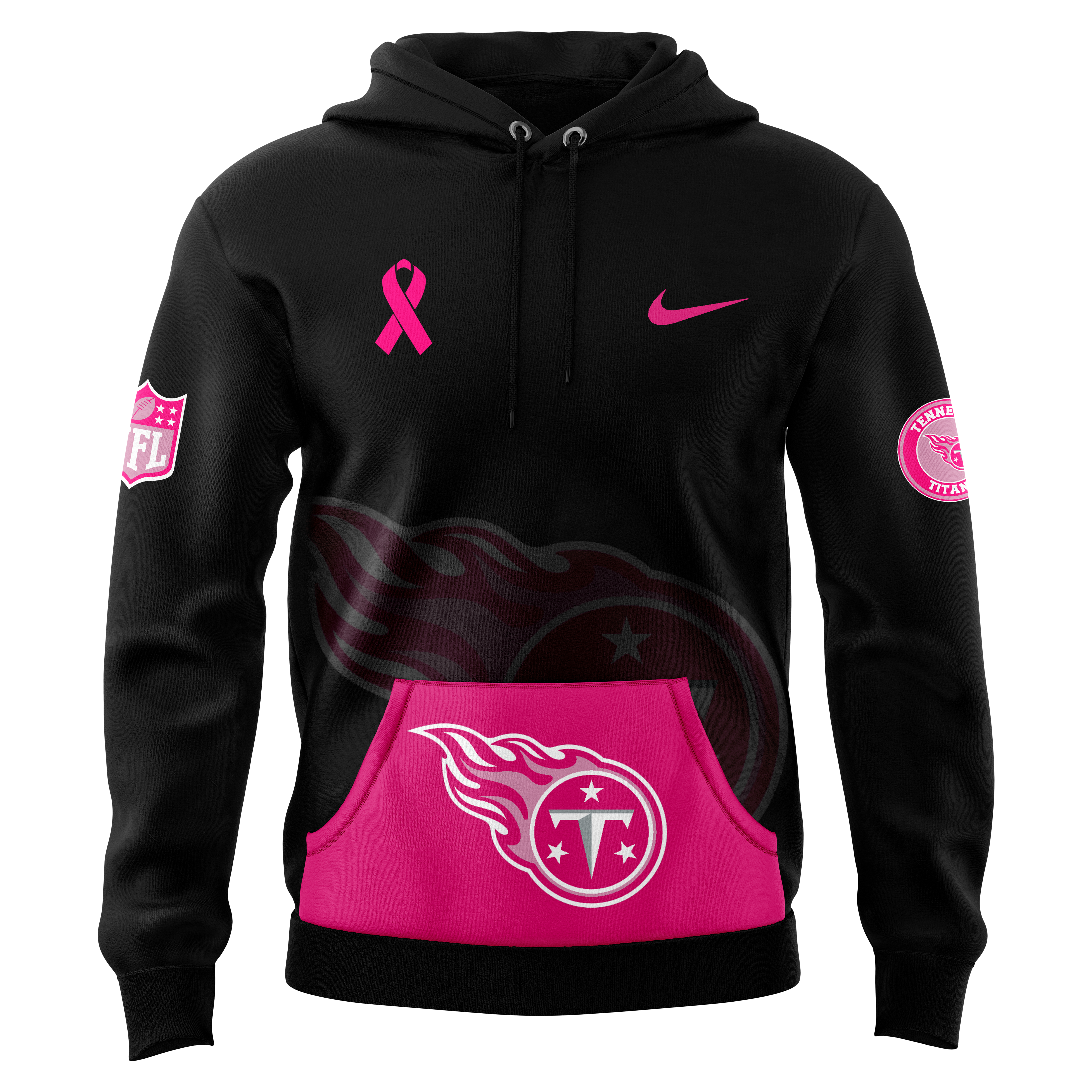 Tennessee Titans Breast Cancer Club Pullover Hoodie