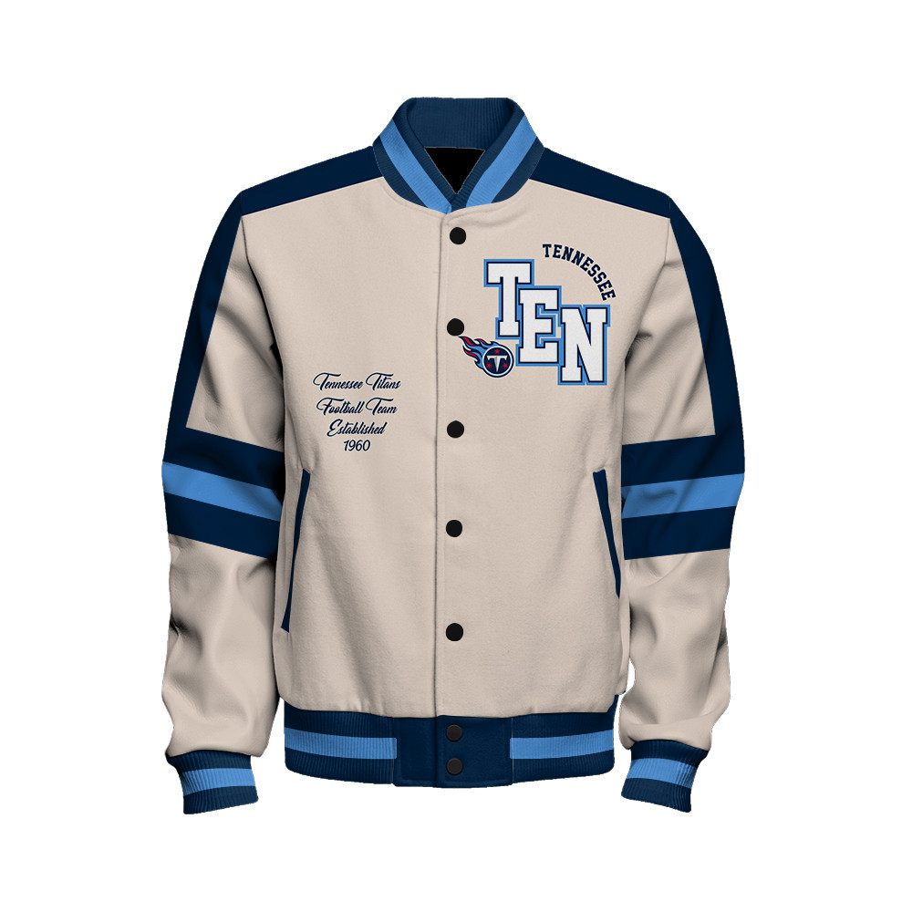 Tennessee Titans - Feel The Power Unisex Varsity Jacket