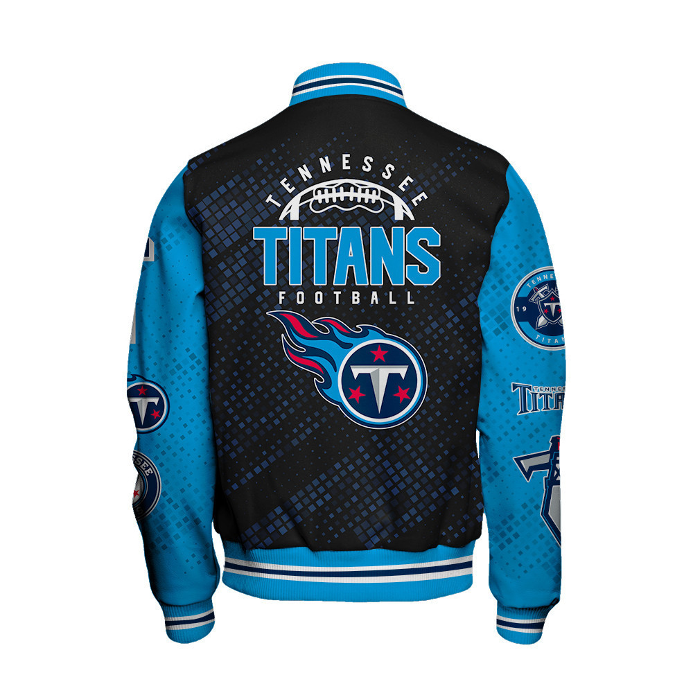 Tennessee Titans National Football League Pattern Varsity Jacket V13