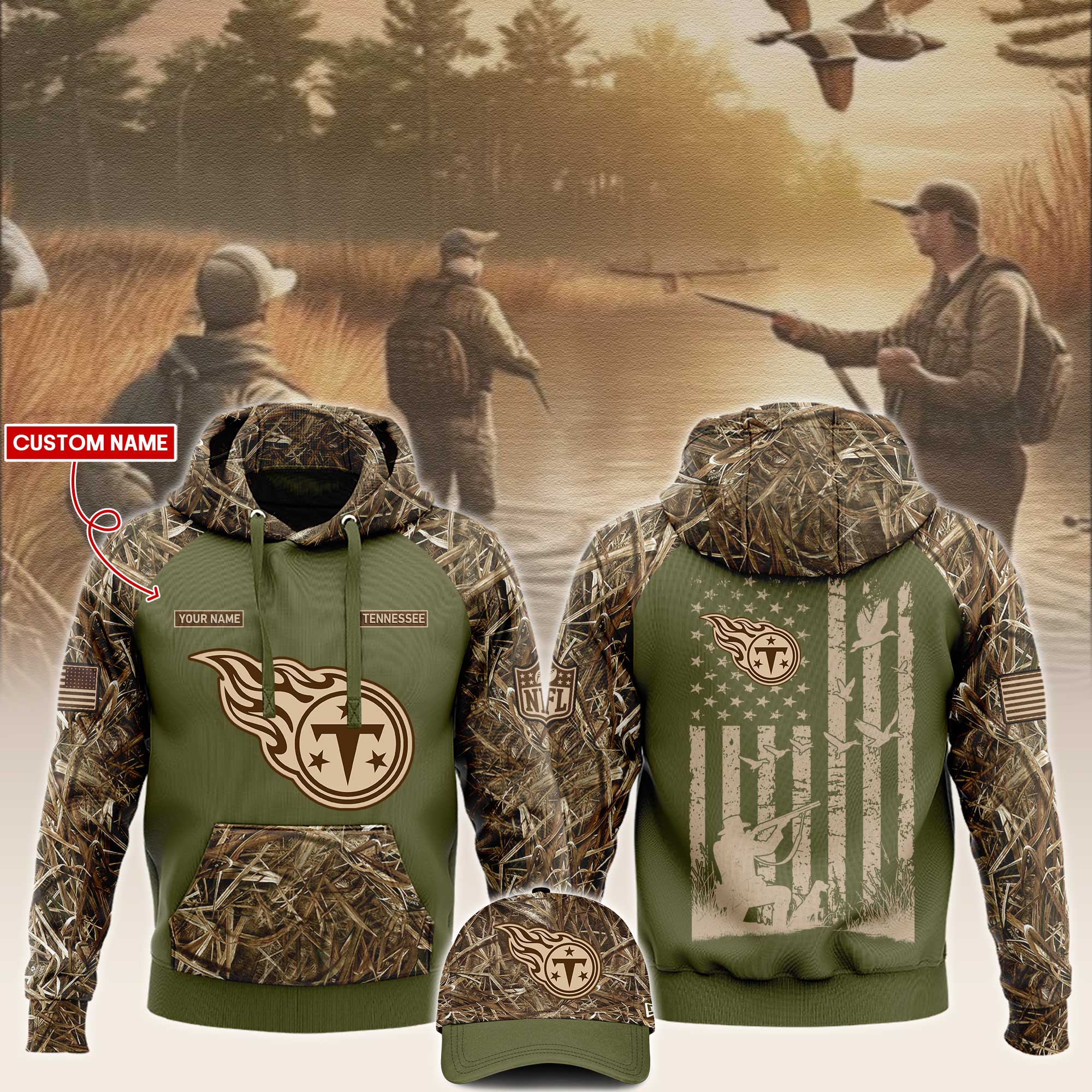 Tennessee Titans x Hunting Hoodie V2