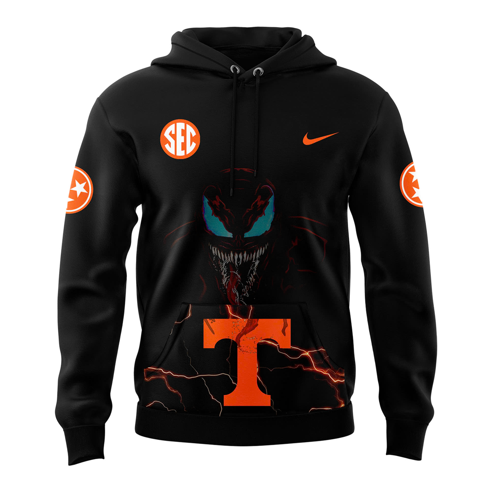 Tennessee Volunteers football Dark Mode Hoodie