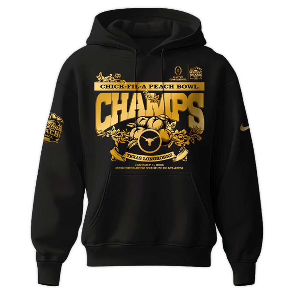 Texas Longhorns x Peach Bowl Champions Hoodie