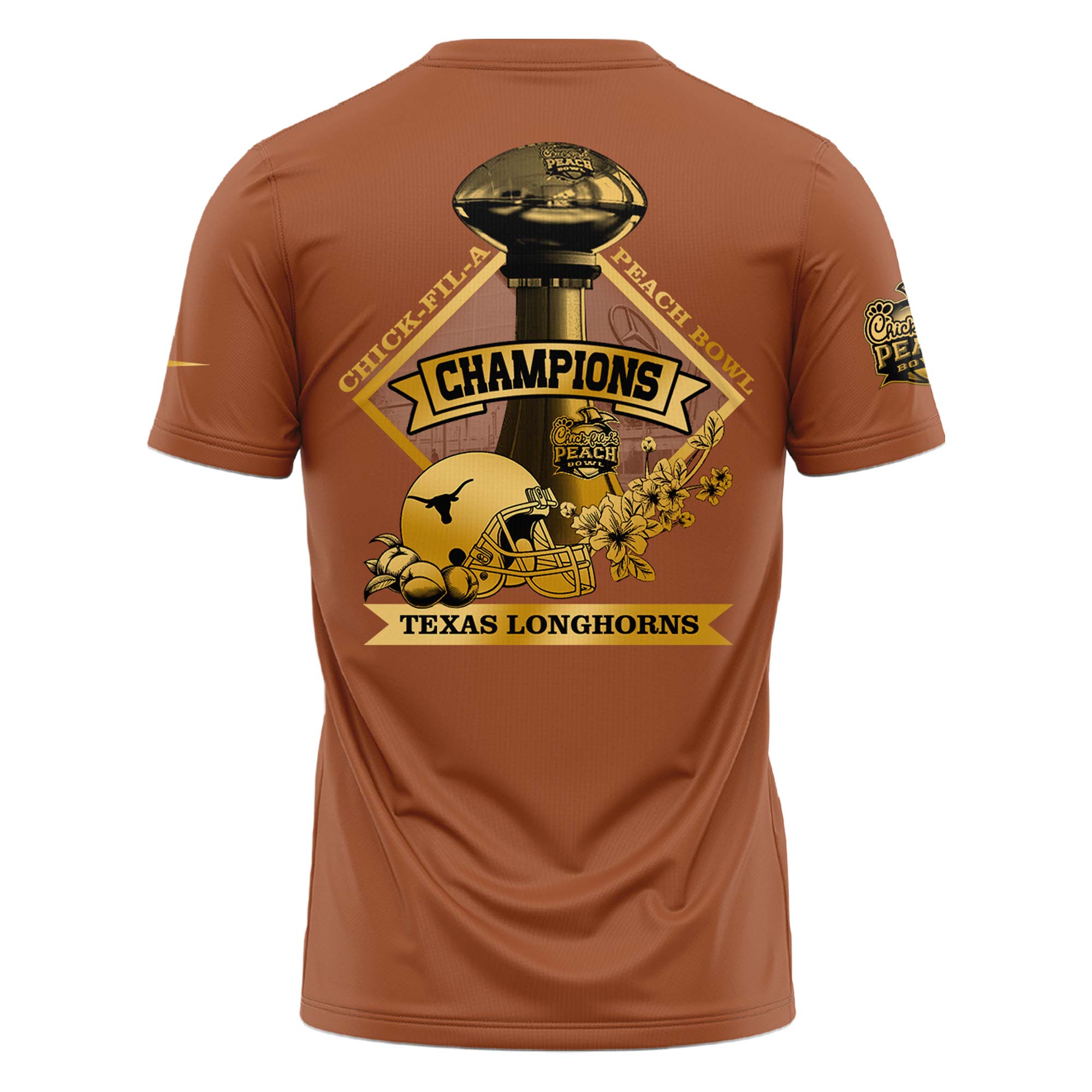 Texas Longhorns x Peach Bowl Champions New Tshirt v2
