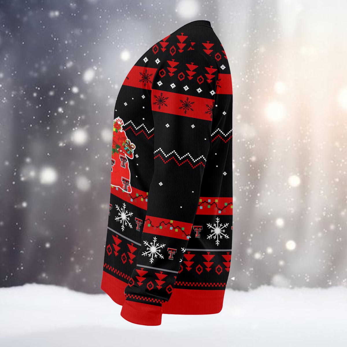 Texas Tech Red Raiders Santa Claus Ugly Christmas Sweater