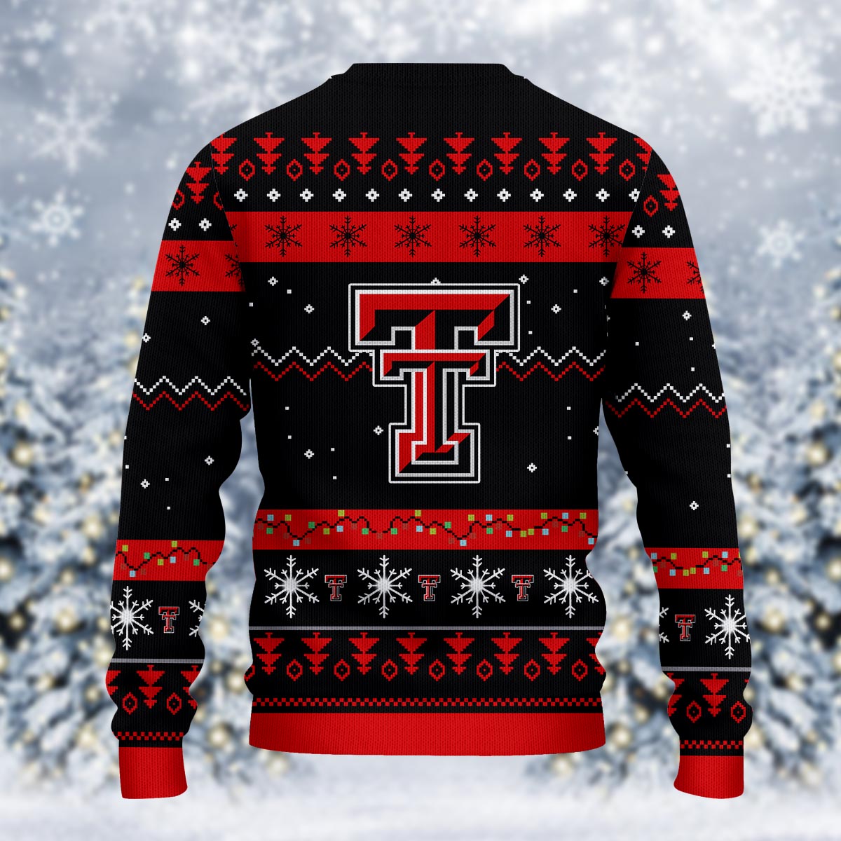 Texas Tech Red Raiders Santa Claus Ugly Christmas Sweater