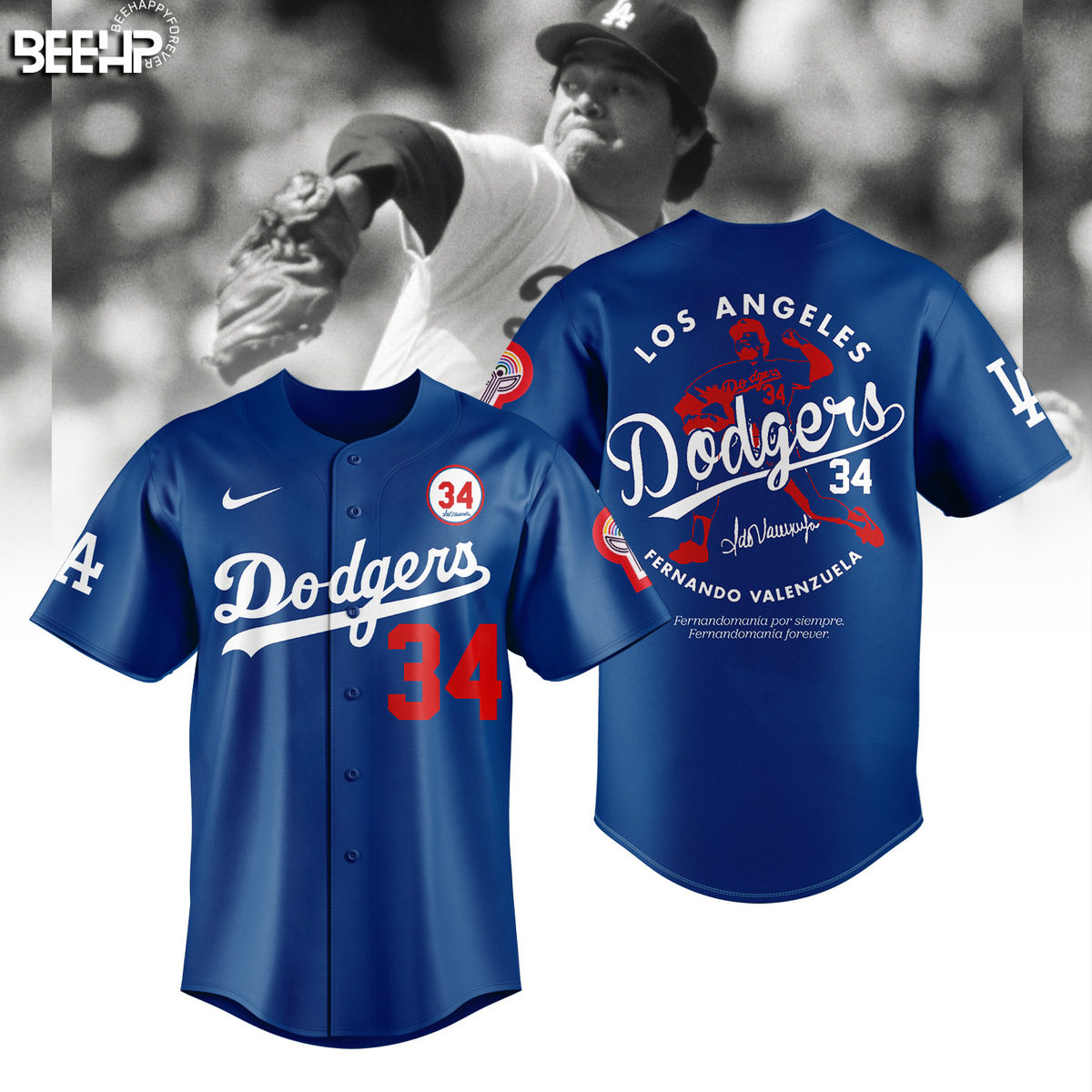 Thank You For The Memories Fernando Valenzuela Baseball Jersey