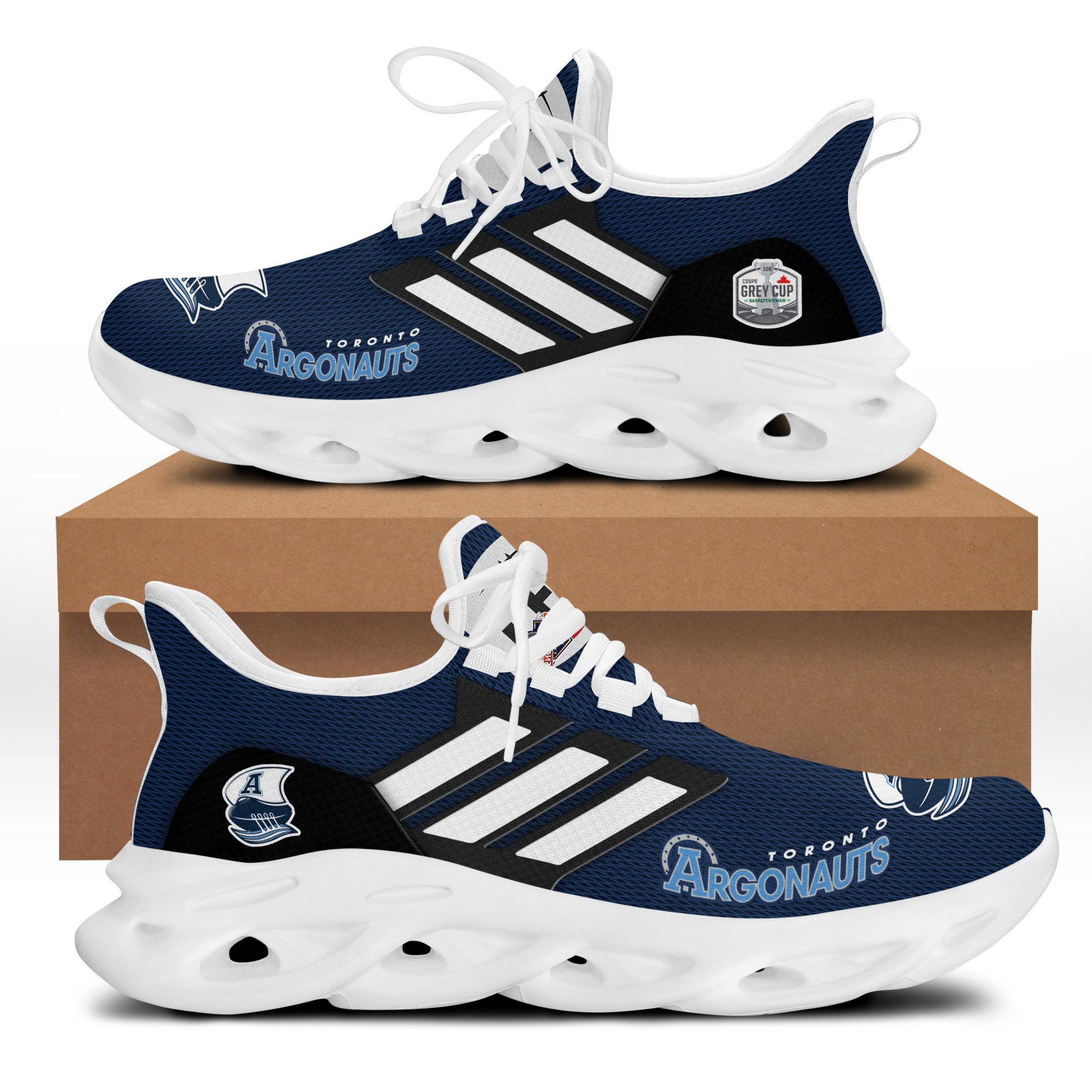 Toronto Argonauts 109 Grey Cup Champions RN Shoes Ver 2