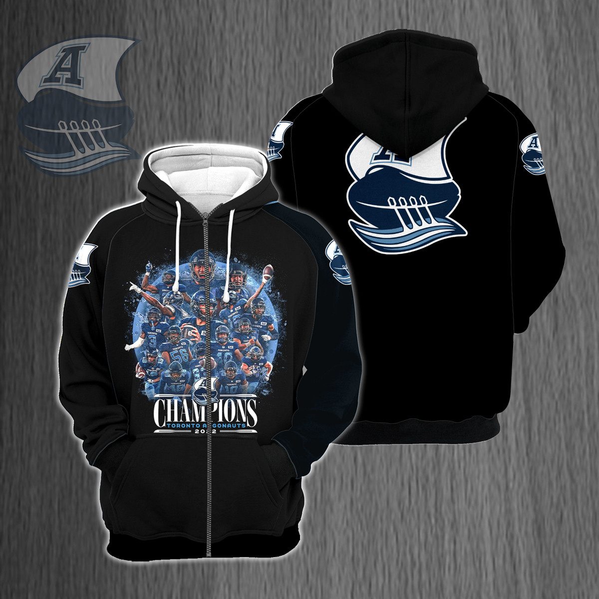 Toronto Argonauts 109 Grey Cup Champions Shirt Ver 1