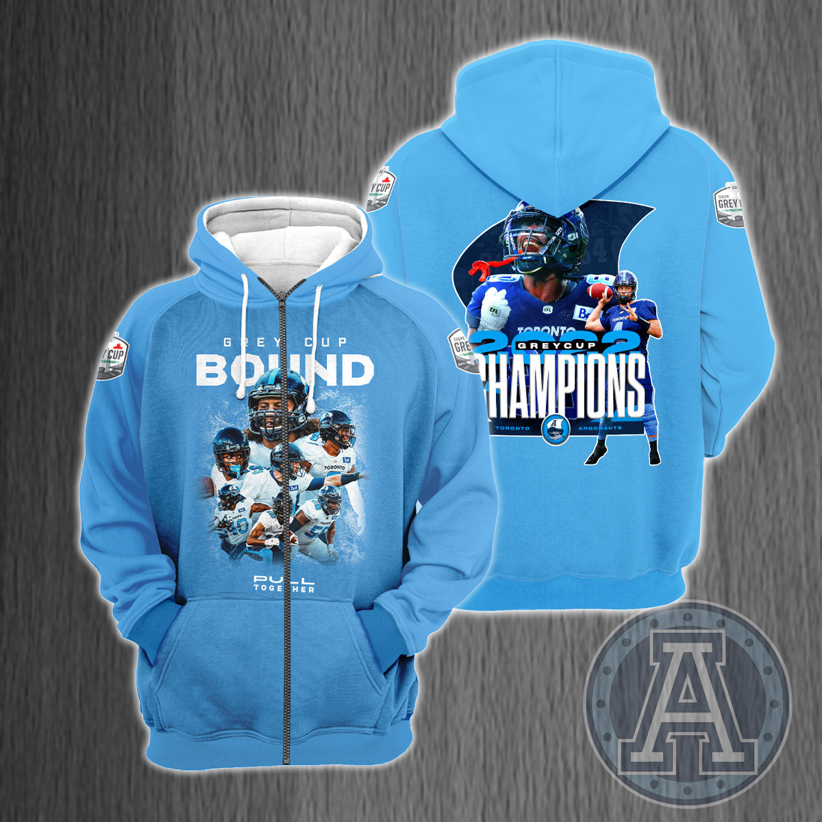 Toronto Argonauts 109 Grey Cup Champions Shirt Ver 11