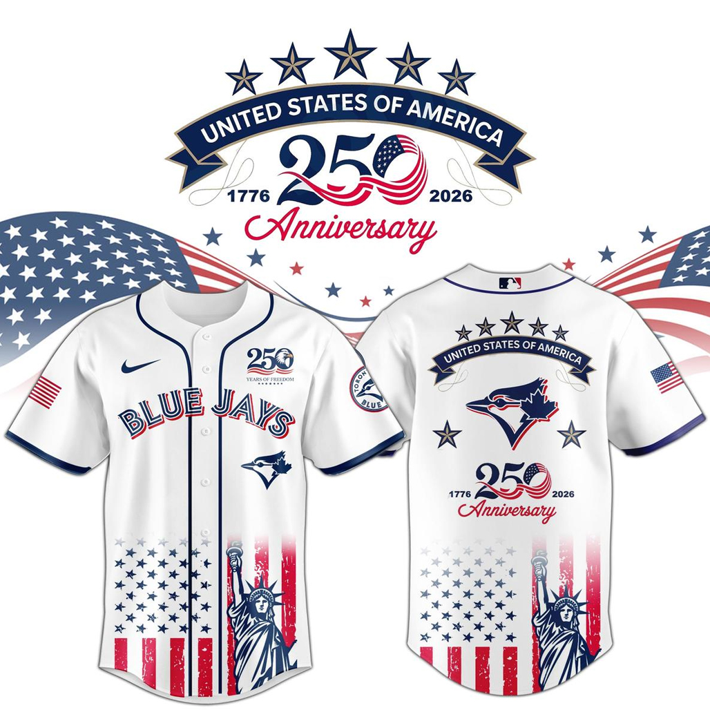 Toronto Blue Jays x America’s 250th Anniversary 2026 Baseball Jersey