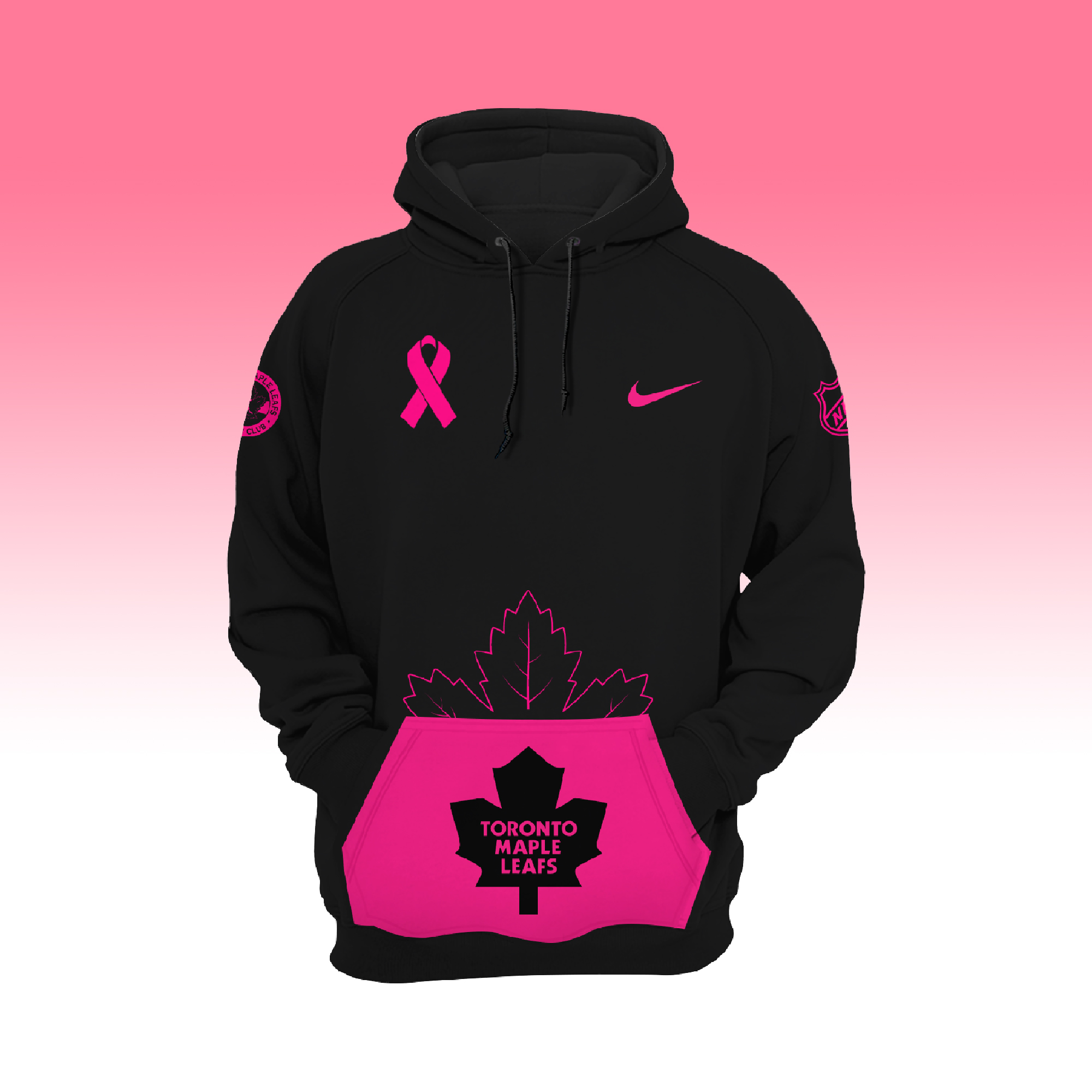 Toronto Maple Leafs NHL Breast Cancer Awareness Month Pullover Hoodie