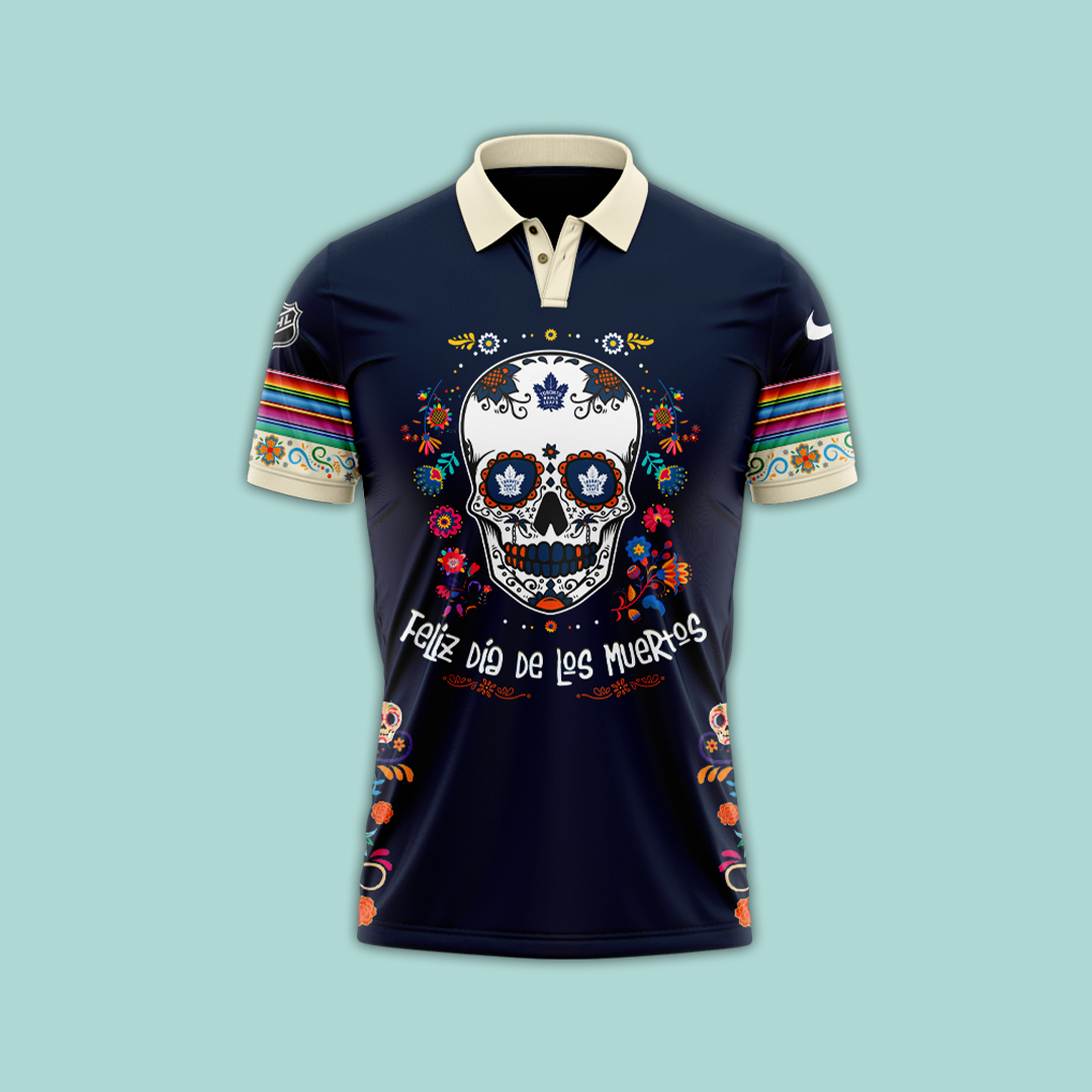 Toronto Maple Leafs NHL Dia De Los Muertos Premium Polo
