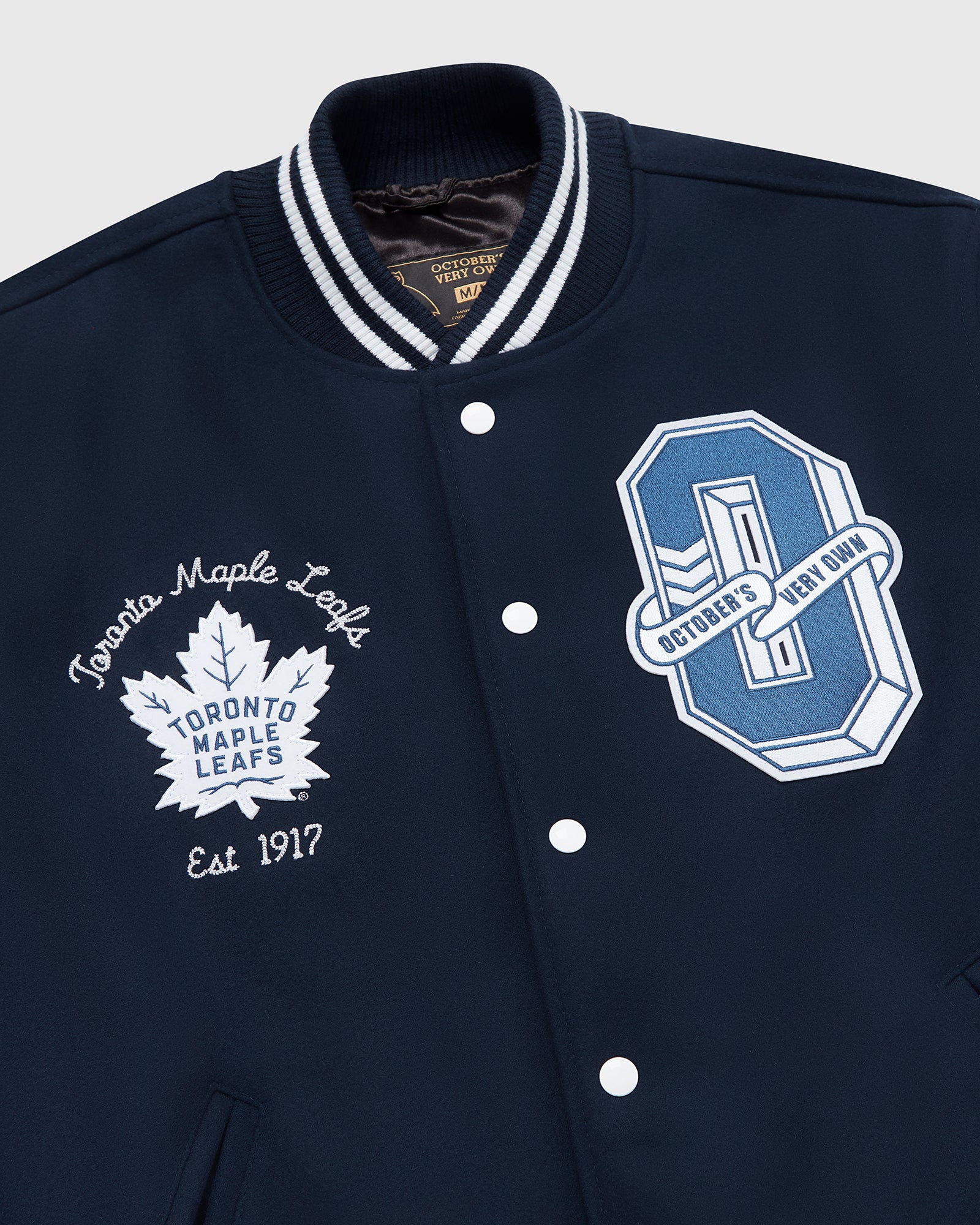 Toronto Maple Leafs Personalized Baseball Jacket 003