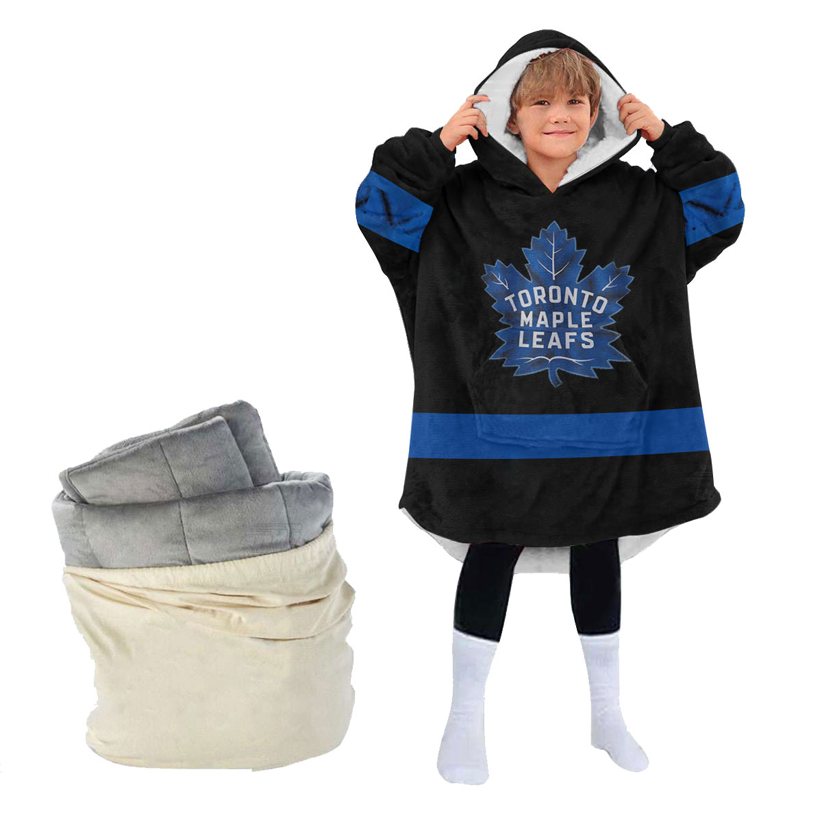 Toronto Maple Leafs Personalized Blanket Hoodie Hoodie Snuggie Hoodies