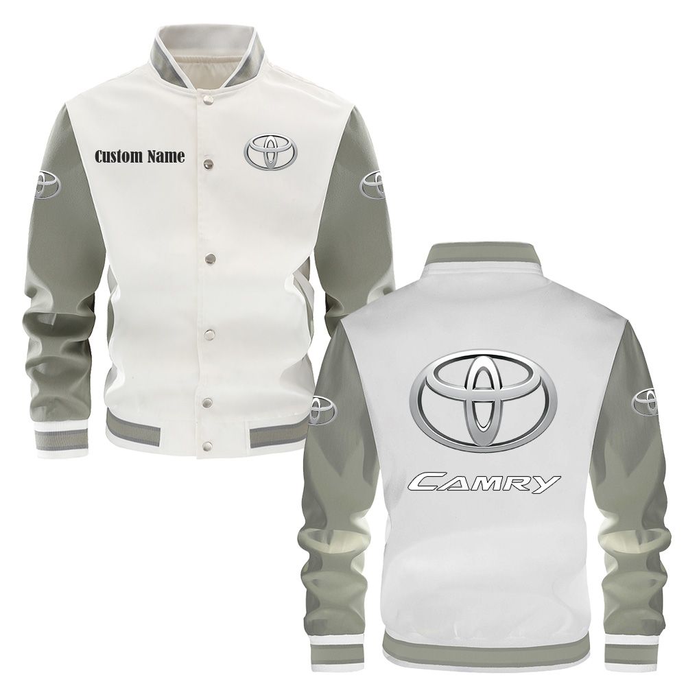 Toyota camry Varsity Jacket, Baseball jacket, Letterman Jacket Customize Name, Multicolor
