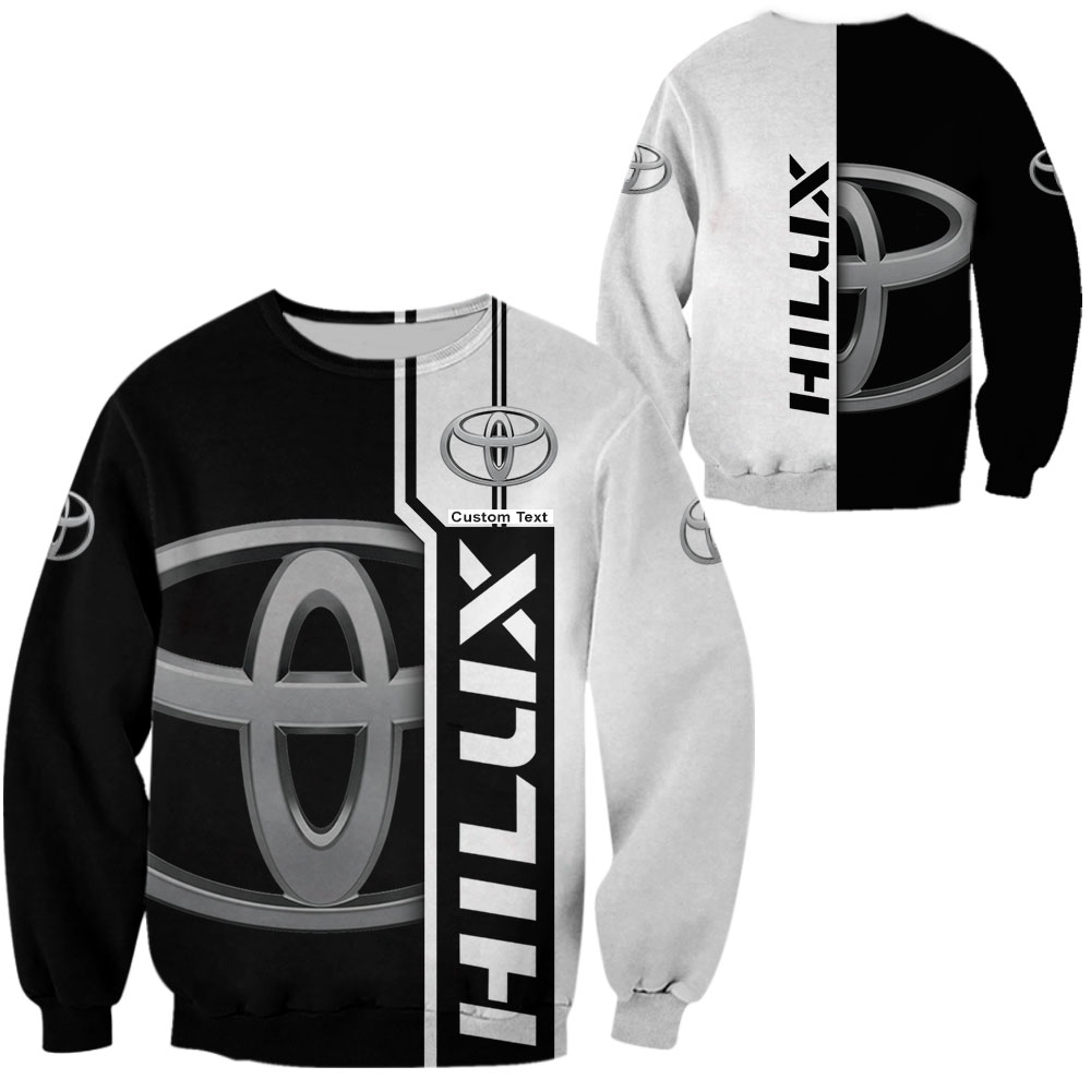 Toyota Hilux 3D Apparel Zip Hoodie,Pant,Polo, Button Hawaii Shirt Personalized