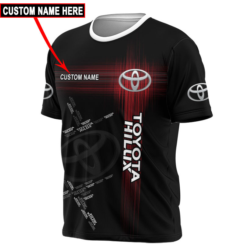 Toyota Hilux Tshirt, sweatshirt, Polo, Hawaiian, Hoodie 3D Apparel Full Printing Custom Name