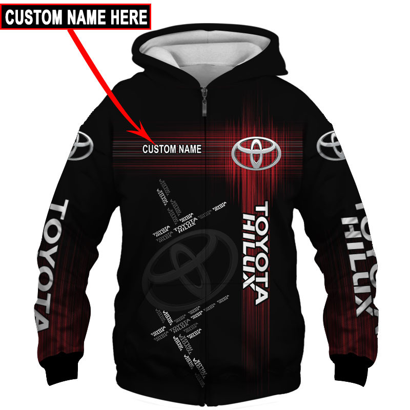Toyota Hilux Tshirt, sweatshirt, Polo, Hawaiian, Hoodie 3D Apparel Full Printing Custom Name