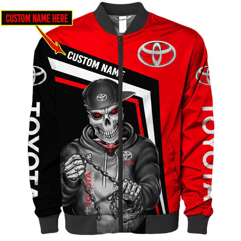 Toyota Skull Tshirt, sweatshirt, Polo, Hawaiian, Hoodie 3D Apparel Full Printing Custom Name